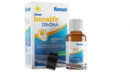 Humana Benelife® Witamina D3+DHA  od 1 dnia życia