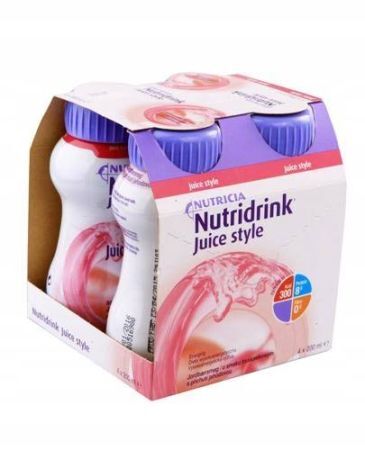 Nutridrink Juice Style Truskawkowy 4 butelki