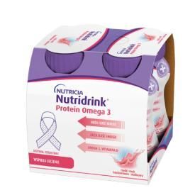 Nutridrink Protein Omega 3 Truskawka-malina 125 ml 1 butelka