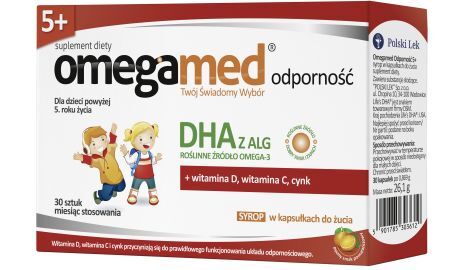 Omegamed®  Odporność 5+ Syrop w kapsułkach do żucia