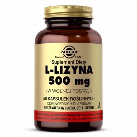 SOLGAR L-Lizyna 500 mg